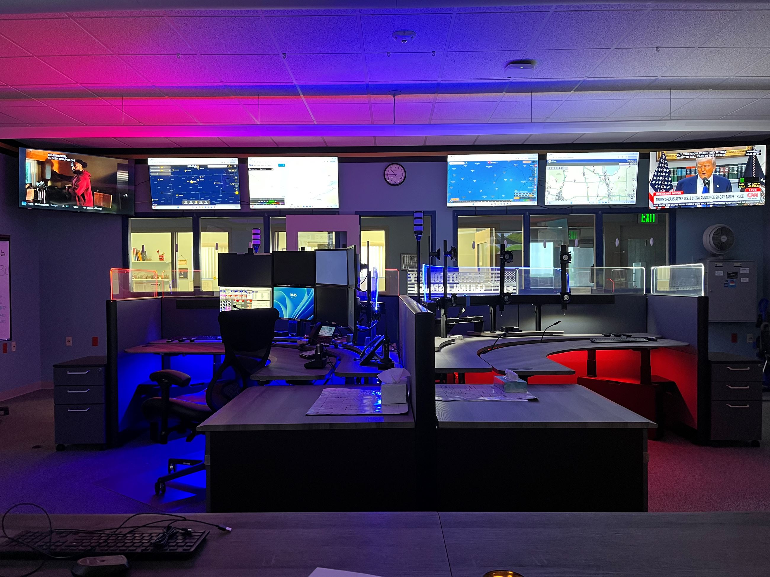 interior picture of the Central dispatch office